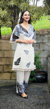 Load image into Gallery viewer, Hakobba chikankari black coordset
