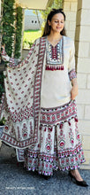 Load image into Gallery viewer, Ivory plazo suit