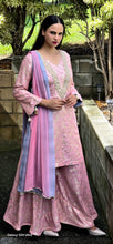 Load image into Gallery viewer, Pure Banarsi plazo suit