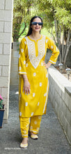 Load image into Gallery viewer, Musturd lakhnawi kurta set