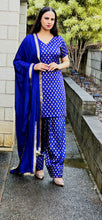 Load image into Gallery viewer, Royal Navy Farshi salwar suit