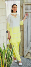 Load image into Gallery viewer, 2 tone lemon Farsi suit
