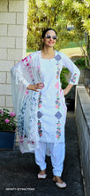 Load image into Gallery viewer, White salwar suit