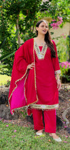 Load image into Gallery viewer, Magenta Pink velvet suit