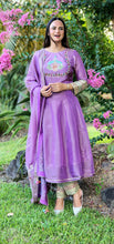 Load image into Gallery viewer, Pure shimmer lilac frock suit