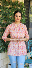 Load image into Gallery viewer, Pink and orange kurti