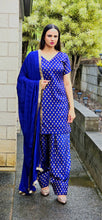 Load image into Gallery viewer, Royal Navy Farshi salwar suit