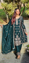 Load image into Gallery viewer, Bottle green Frock suit