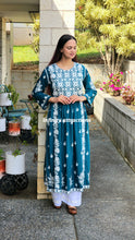 Load image into Gallery viewer, Peacock niyara lakhnawi kurti only