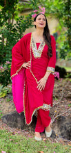 Load image into Gallery viewer, Magenta Pink velvet suit