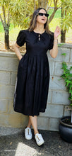 Load image into Gallery viewer, Black Poplin dress