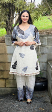 Load image into Gallery viewer, Hakobba chikankari black coordset