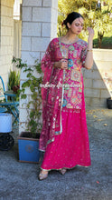 Load image into Gallery viewer, Heavy mirror work embroidery lengha suit