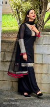 Load image into Gallery viewer, Black designer gahara suit