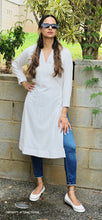 Load image into Gallery viewer, Premium White lakhnawi kurta only
