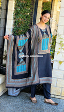 Load image into Gallery viewer, Black pure muslin suit