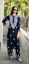 Load image into Gallery viewer, Black & white lakhnawi
