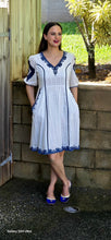 Load image into Gallery viewer, Blue and white dress