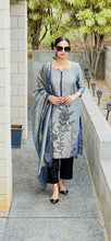 Load image into Gallery viewer, Grey black boutiqe suit