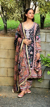 Load image into Gallery viewer, Black Pakistani frock suit