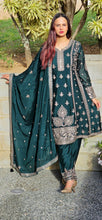 Load image into Gallery viewer, Bottle green Frock suit