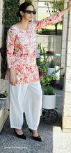 Load image into Gallery viewer, Pink printed lakhnawi kurti only