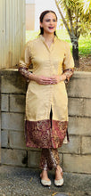 Load image into Gallery viewer, Designer wear gold Mehroon coordset