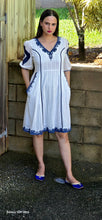Load image into Gallery viewer, Blue and white dress
