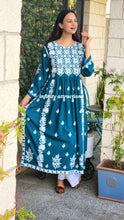Load image into Gallery viewer, Peacock niyara lakhnawi kurti only