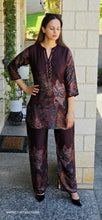 Load image into Gallery viewer, Brown gaji silk coordset