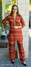 Load image into Gallery viewer, Rust Gaji silk coordset