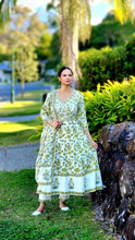 Load image into Gallery viewer, Mehndi white frock suit
