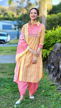 Load image into Gallery viewer, Pink &amp; yellow Afgani salwar suit
