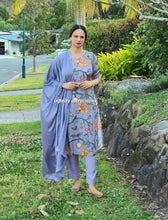 Load image into Gallery viewer, Lilac Pure Muslin pant suit
