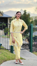 Load image into Gallery viewer, Light yellow Silk coord set
