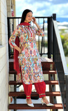 Load image into Gallery viewer, Ikat print Afghani suit
