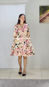 Pure Rayon Floral short dress