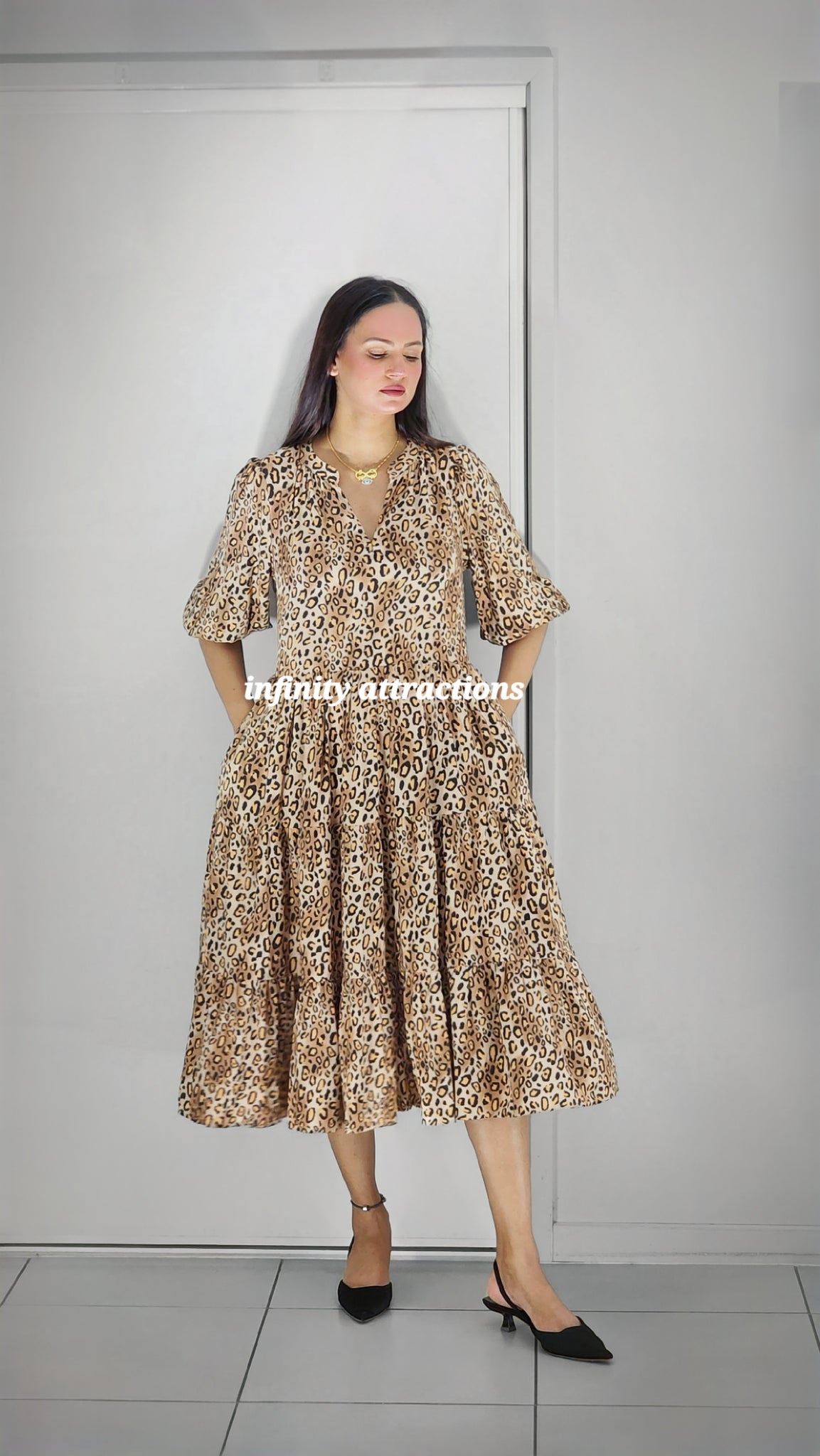 Leopard print Midi dress – Infinity attractions