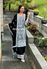Load image into Gallery viewer, Pakistani karchi style Embroidery plazo suit

