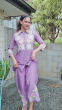 Load and play video in Gallery viewer, Lilac Pure chinon coordset
