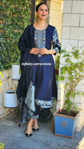 Banarsi self print pant suit