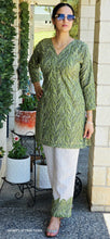 Load image into Gallery viewer, Green leaf cotton set
