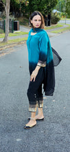 Load image into Gallery viewer, Blue Black pant suit
