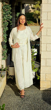 Load image into Gallery viewer, Off white 3 piece jacket coordset

