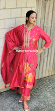 Load image into Gallery viewer, Bright pink banarsi suit
