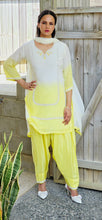 Load image into Gallery viewer, 2 tone lemon Farsi suit
