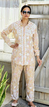 Load image into Gallery viewer, Light yellow Printed lakhnawi coordset
