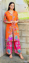 Load image into Gallery viewer, Designer Pakistani orange coordset
