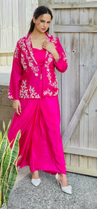 3 piece designer skirt set with jacket