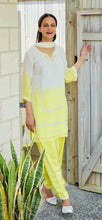 Load image into Gallery viewer, 2 tone lemon Farsi suit
